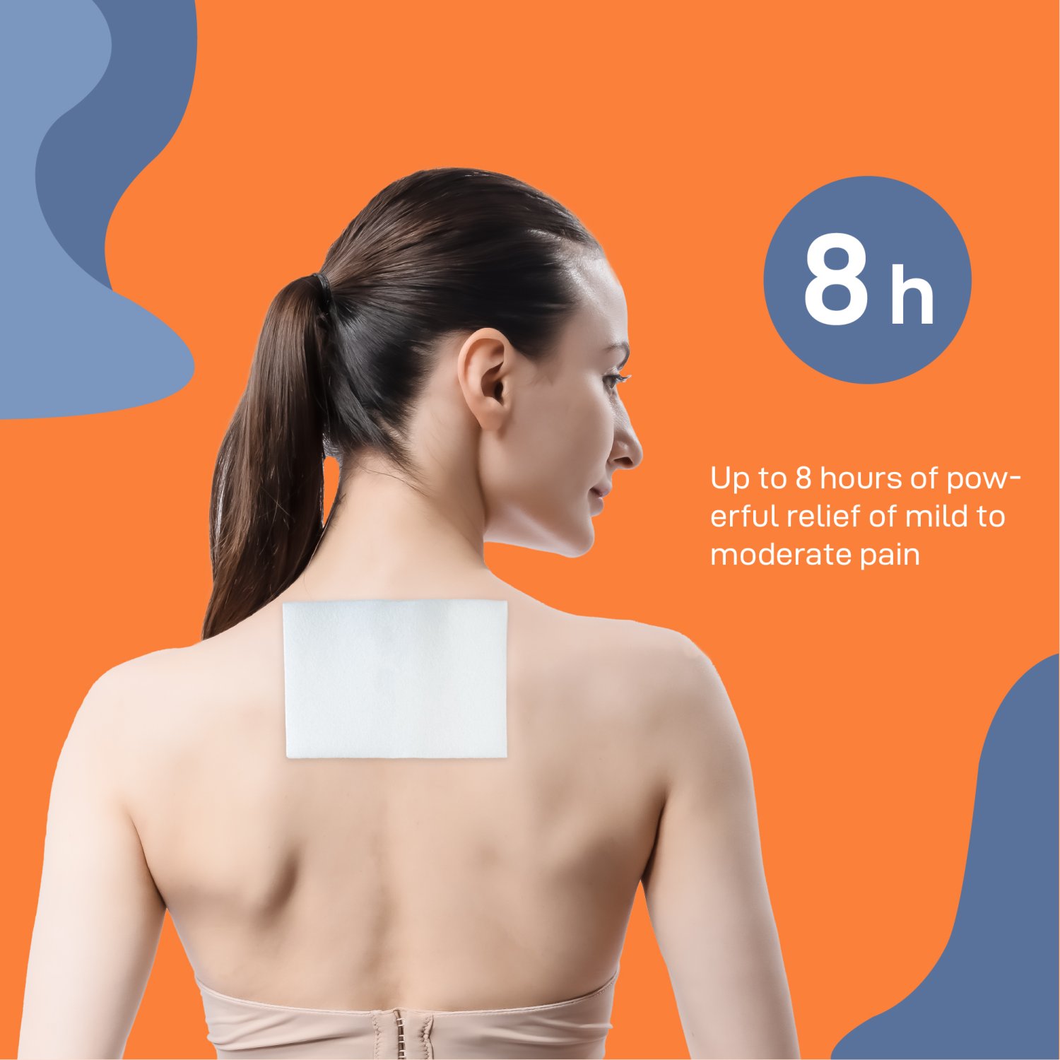 Koolcare CGMP 2025 Customized up to 8 hours of pain relief patches Hydrogel muscle pain relief patches