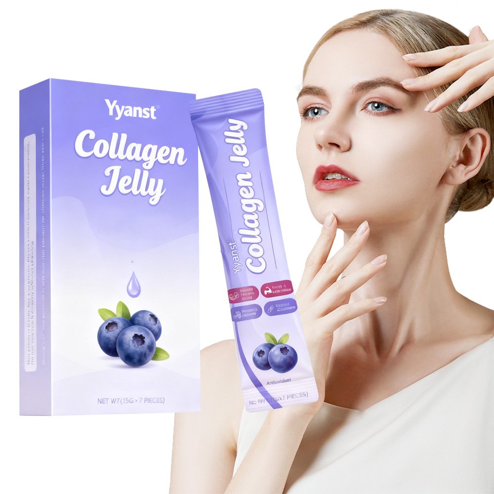 OEM/ODM Organic Natural Collagen Jelly Biotin Multivitamin Youth Adult Skin Brightening and Whitening Weight Loss Beauty Health Food Grade