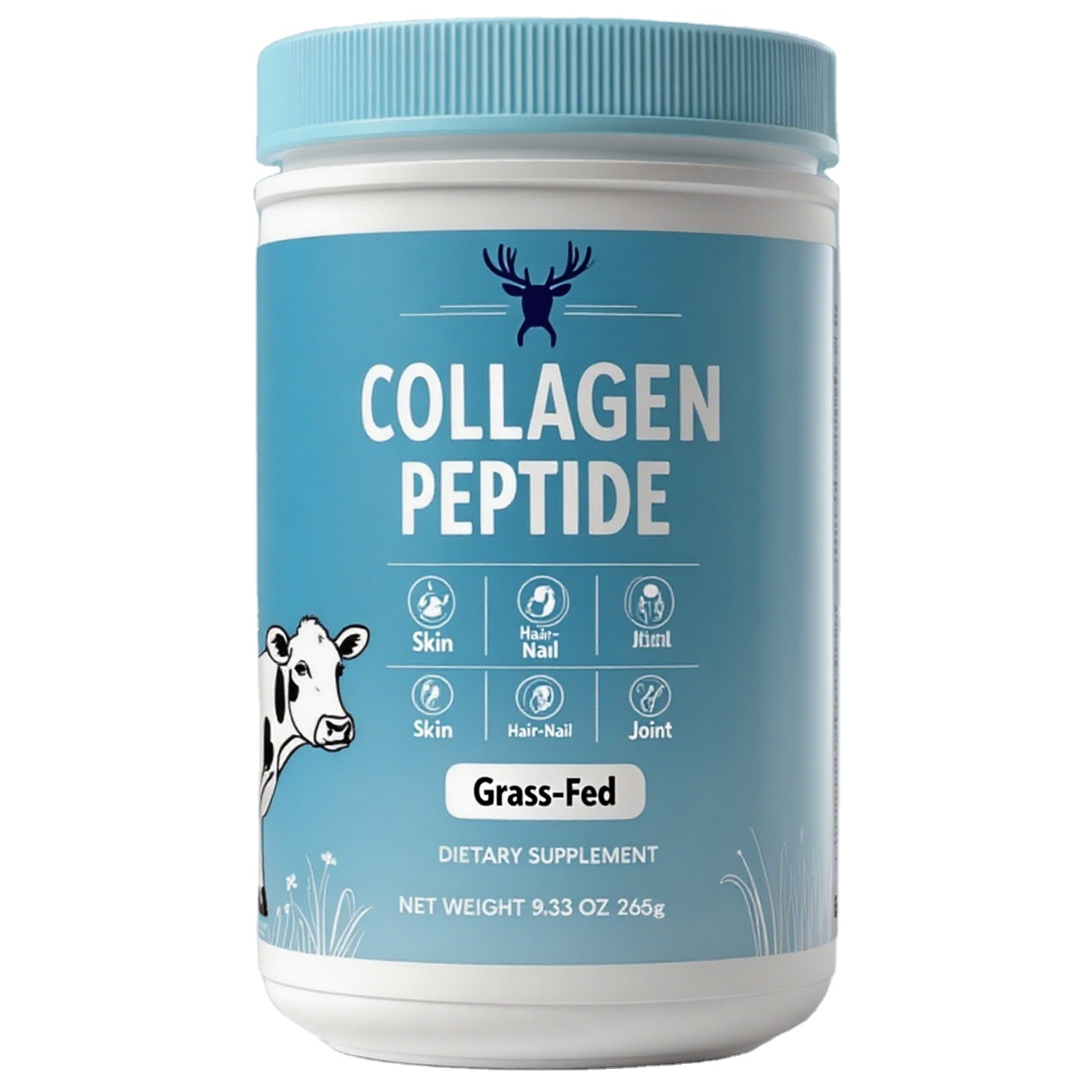 OEM ODM hydrolyzed collagen peptide powder promotes hair, nail, skin, bone, and joint health with proprietary brands