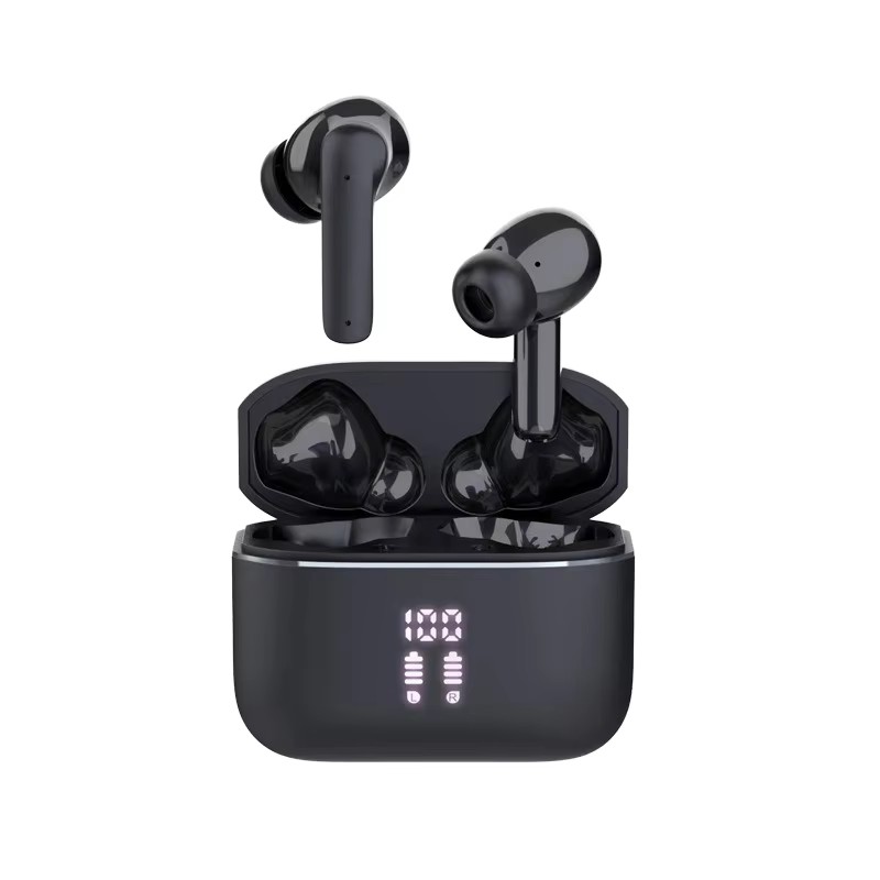 High quality wireless noise cancelling headphones from Europe and America, with purple ambient lighting