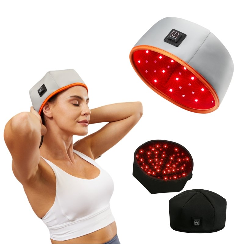 OEM ODM wavelength 660nm 850nm LED red light treatment cap Nir infrared red light treatment cap household hair growth equipment