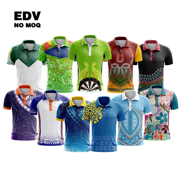 Embroidered polo shirt, sublimation printed polo shirt, printed pattern, unified style polo shirt