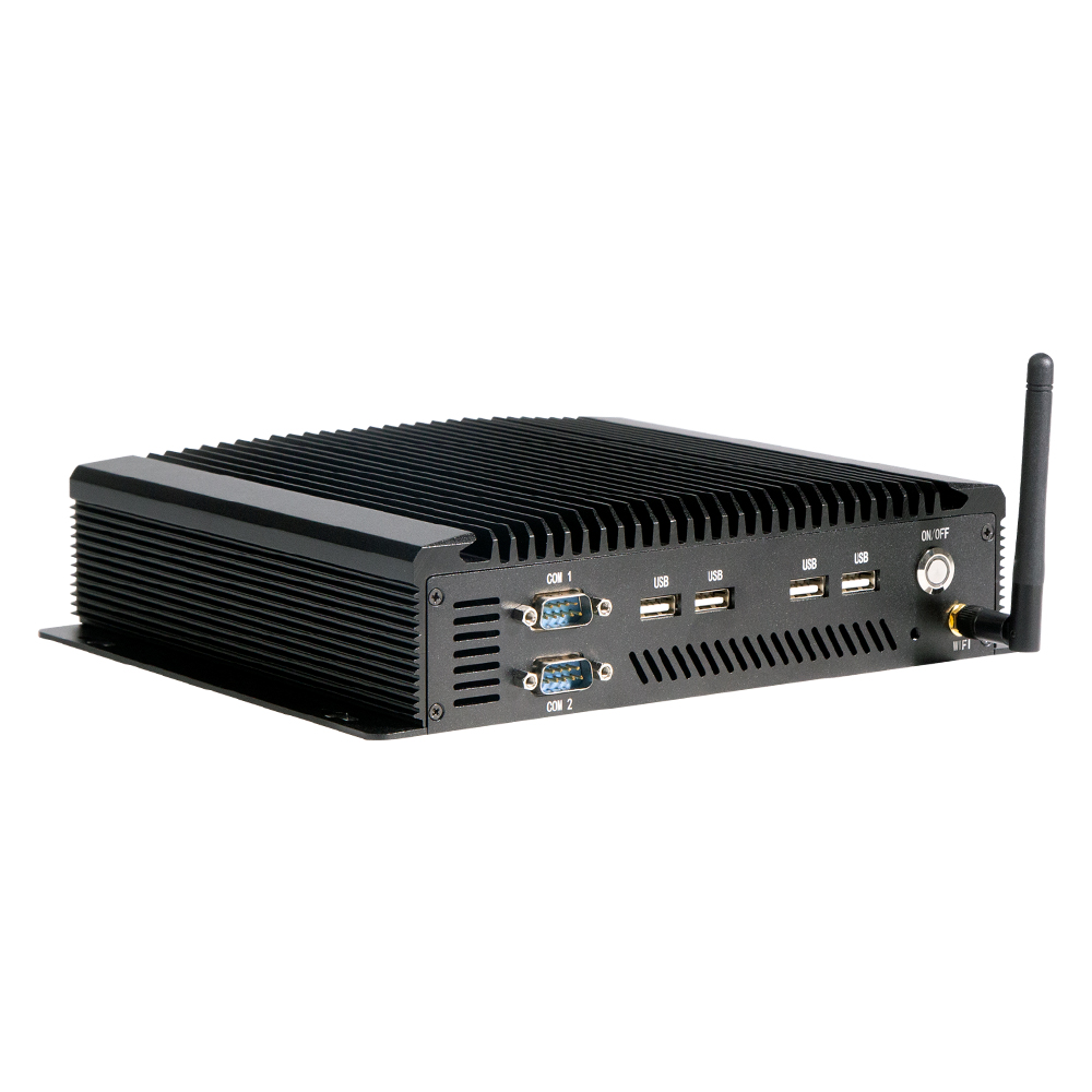 Bestview Fanless Embedded Mini Box Desktop Micro Computer DC 12V J1900 4GB 64GB ITX Motherboard 4G/Wifi Industrial Mini Computer